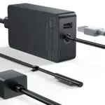 Caricabatterie Surface Pro, alimentatore adattatore 65W 15V 4A per Microsoft Surface Pro 3/4/5/6/7