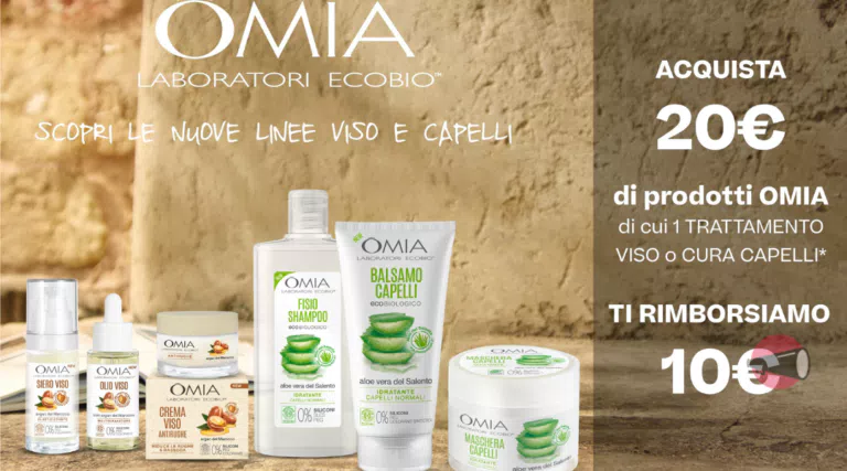 Cashback OMIA “IMMERGITI NELLA NATURA DI OMIA”: fatti rimborsare 10€