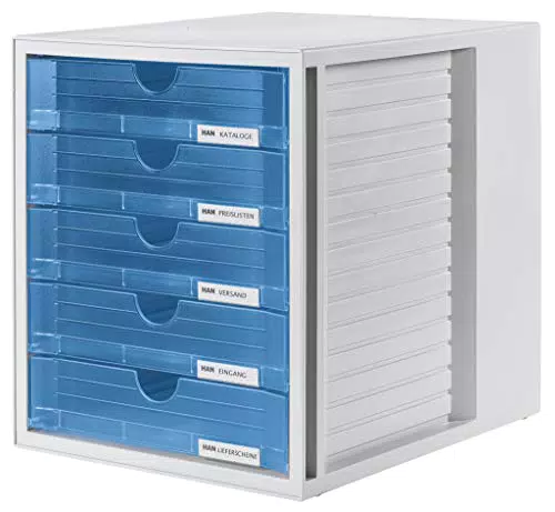 Cassettiera portadocumenti HAN SYSTEMBOX design accattivante per documenti fino al formato C4