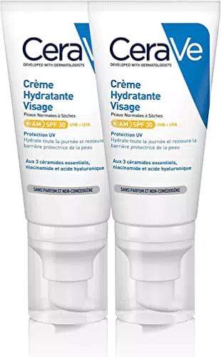 CeraVe Crema Idratante Viso SPF 30, Per Pelli da Normali a Secche