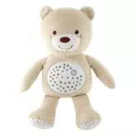 Chicco First Dreams Orsacchiotto Peluche Baby Bear, Soffice Pupazzo Proiettore con Luce Notturna Bambini
