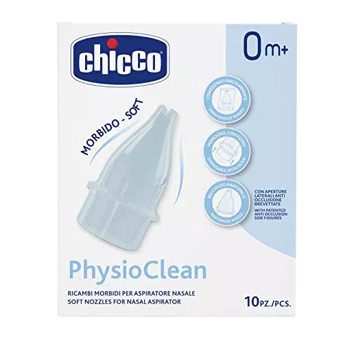 Chicco Physioclean Ricambi per Aspiratore nasale, pratico e delicato