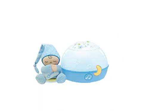Chicco Proiettore Goodnight Stars Azzurro, Luce Notturna e Proiettore Stelle Bambini Multicolori