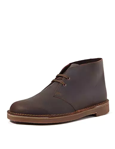 Clarks Desert Boot Bushacre 3, Stivali Uomo, Marrone scuro, 43