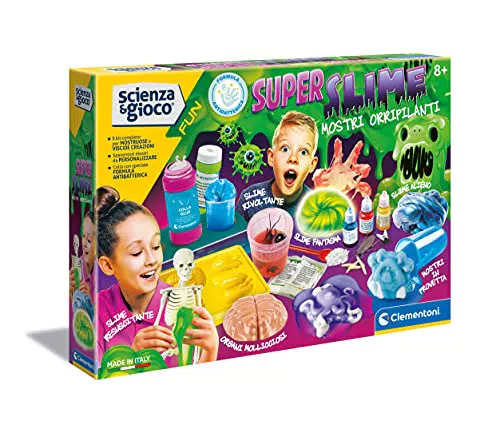 Clementoni - Scienza e Gioco Fun - Super Slime Mostri Orripilanti