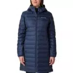 Columbia Lake 22 Down Long Hooded Jacket Piumino Con Cappuccio per Donna
