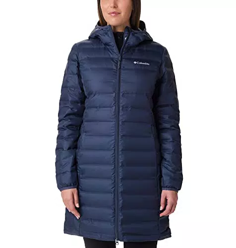 Columbia Lake 22 Down Long Hooded Jacket Piumino Con Cappuccio per Donna