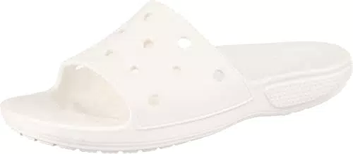 Crocs Classic Crocs Slide, Infradito Unisex - Adulto, bianco, 46/47