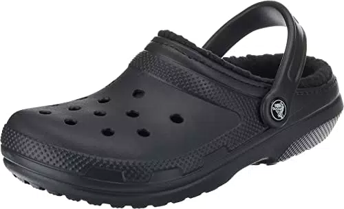 Crocs Classic Lined Clog, Zoccoli Unisex - Adulto, Black/Black