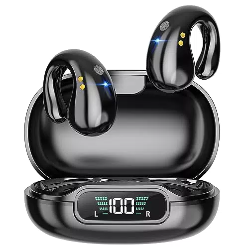Cuffie Bluetooth Sport con LED Display Nero(2023)
