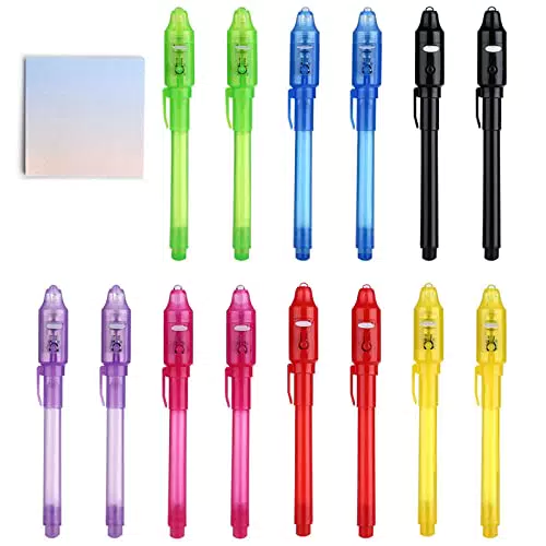 DazSpirit 14pcs Penna Inchiostro Invisibile con Notebook Riempitivo per Borse da Festa