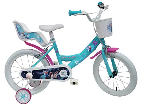 Disney Frozen - Bici per bambini Princess Frozen, Bianca / Blu
