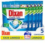 Dixan Power Caps Classico, Detersivo Lavatrice in Capsule, 170 lavaggi