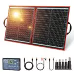 DOKIO 80W Pannello Solare Portatile, Mobile e Pieghevole 1 Regolatore 10A Serie con Presa USB 5V 2A