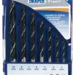Draper, DS7WA, 24902 esperto 7 pezzi metrico di legno Drill Set
