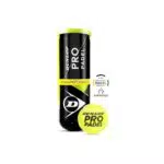 Dunlop Pro, Palla da padel Unisex adulto, Giallo, non applicabile confezione 3