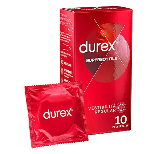 Durex SuperSottile Vestibilità Regolare Preservativi Sottili