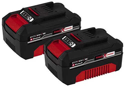 Einhell Originale PXC Twin Pack 4, 0 Ah Batterie, 18 V