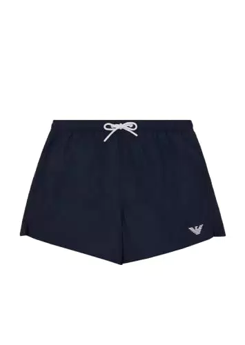 Emporio Armani Boxer Short Embroidery Logo, Costume da bagno Uomo