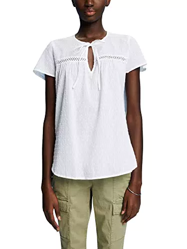ESPRIT 993ee1f307 Camicia da Donna, 100/Bianco, S