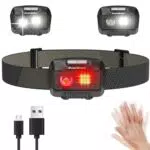 EverBrite Lampada Frontale LED Ricaricabile USB, Torcia Frontale 500 Lumen