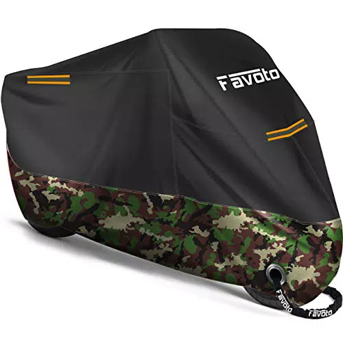 Favoto Telo Coprimoto 210D, 245x105x125cm (Nero/militare)