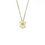 FOSSIL Collana da donna Heritage, acciaio inossidabile tonalità oro