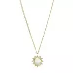 Fossil Collana Da Donna Vintage Glitz, Lunghezza: 40 Cm + 5 Cm Di Estensione Collana In Acciaio Inox Oro