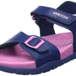 Geox J Sandal Fommiex Gir, Navy Dk Pink