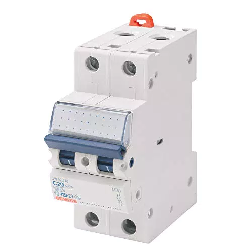 Gewiss - Interruttore Magnetotermico - Mt45 - 1P+N Curva C 16A - 2 Moduli