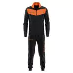 Givova Visa, Tuta da Ginnastica Uomo, Nero/Arancio Fluo