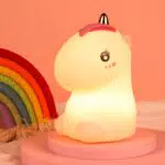 Glovios Luce Notturna Bambini, 7 Colori Dinosauro Lampada Notturna per Bambini