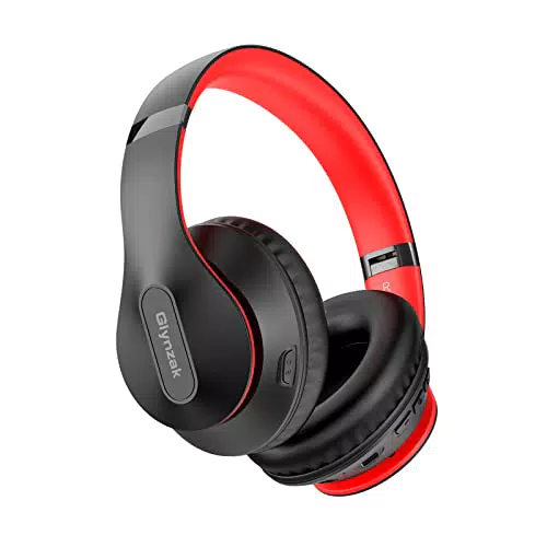 Glynzak Cuffie Wireless Bluetooth 5.3, 65 Ore Di Riproduzione Cuffie Stereo HiFi con Microfono e 6EQ modalità
