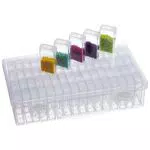 GuKKK Strumenti di Pittura Diamante, 64 Celle Ricamo Scatola Pittura