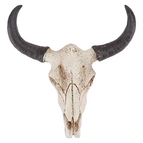 Healifty - Scultura a forma di teschio, a forma di toro largo