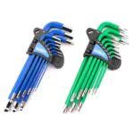 HemBorta Chiavi a Brugola Metriche e Chiavi Torx di Sicurezza a Brugola 18PZ Set