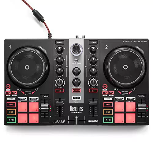 HERCULES DJControl Inpulse 200 MK2, Controller DJ ottimo per Imparare a Mixare