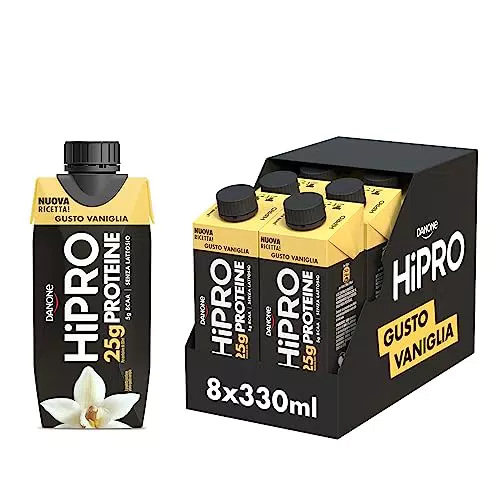 HiPRO Drink 25g di PROTEINE, Bevanda Proteica al gusto Vaniglia