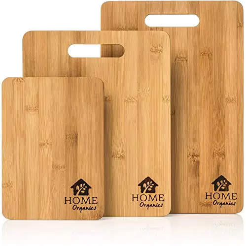 Home Organics Premium Biologico Tagliere Cucina. 3 set taglieri cucina. Perfetto per tritare carne