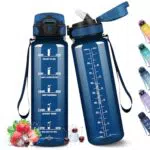HoneyHolly Borraccia con Cannuccia, 1000ML senza BPA