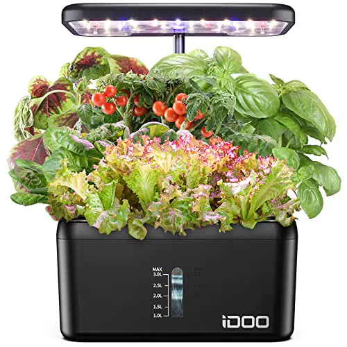 iDOO Coltivazione Idroponica, Giardino Intelligente con Timer Automatico