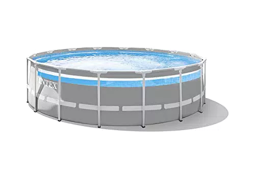 Intex 4.27m x 1.07m Prism Frame Clearview Premium Pool Set