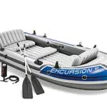 Intex Excursion 5 Set Gommone - 366 x 168 x 43 cm - 4 Pezzi - Multicolore