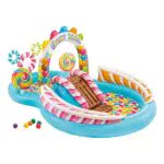 Intex- Playcenter Caramelle, Multicolore, 295 x 191 x 130 cm