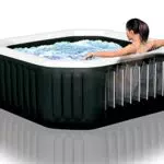 Intex Whirlpool Pure SPA Octagon Bubble Jet con sistema di acqua salata - Ø 201 x 71 cm