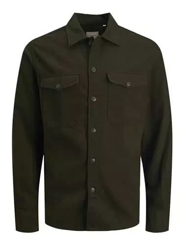 JACK & JONES Jjejay Overshirt L/S SN Camicia, Rosin
