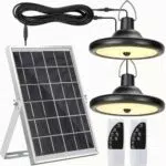 JACKYLED Lampade a Sospensione Solari, 4 Modalità Lampade Solari da Esterno con Sensore di Movimento