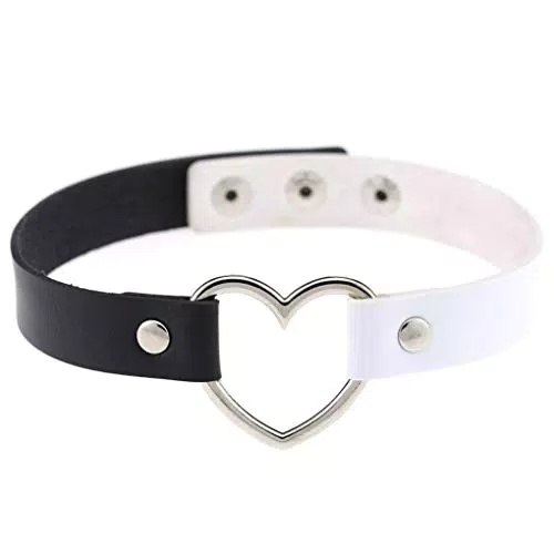 Jewelry delle Ragazze delle Donne del Cuore della Lega Choker del Cuore della cavità Punk Collana Party Club Femminile Collare Collo Tailixing