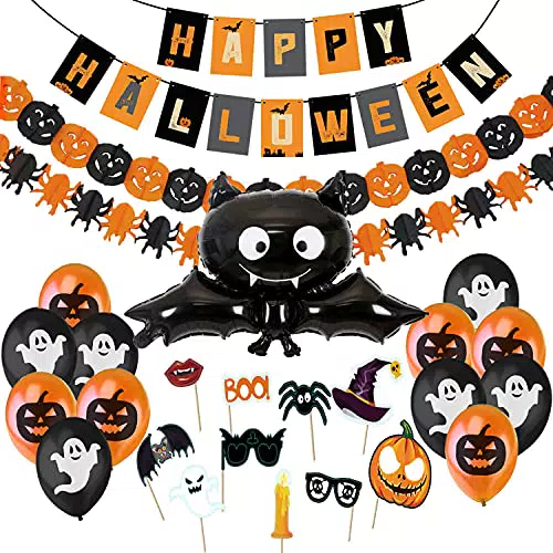Jonami Decorazioni Halloween Casa - Festone Happy Halloween
