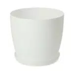 KADAX Flowerpot, fioriera con sottobicchieri, secchio di fiori rotondi in plastica